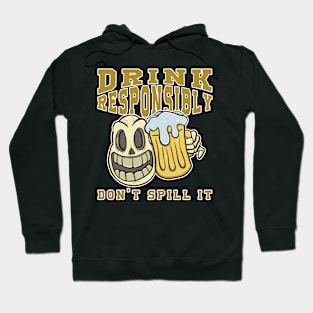 Fun Beer Art for USA Enthusiasts Hoodie